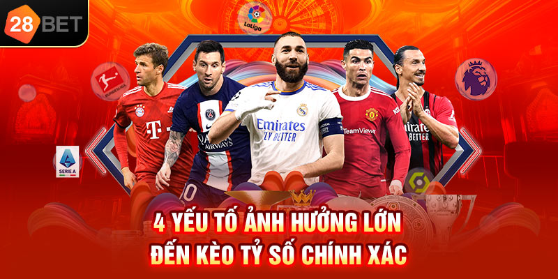 4 yếu tố ảnh hưởng lớn đến kèo tỷ số chính xác
