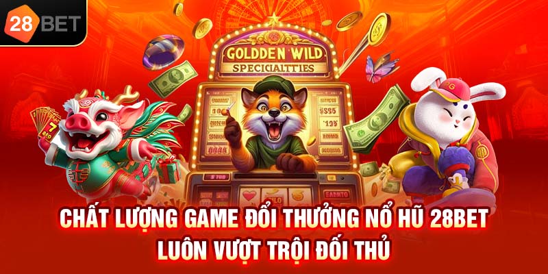 Chất lượng game đổi thưởng nổ hũ 28bet luôn vượt trội đối thủ